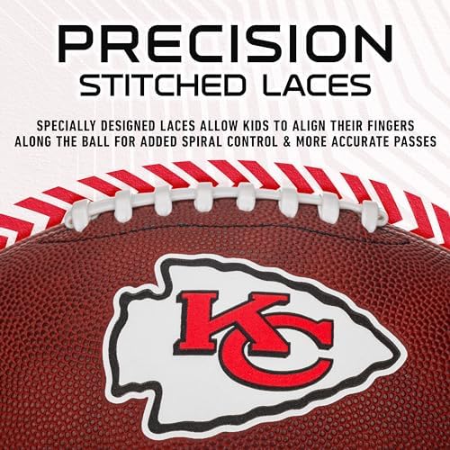 Franklin Sport NFL Team Football - Youth Junior Size Football for Kids - Official NFL Team Logo + Colors Youth Football - Kids NFL Fan Shop Football