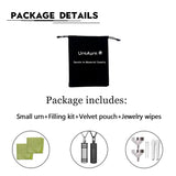 UrnAurn 2 Pieces Small Cylinder Cremation Urn Necklace for Ashes Stainless Steel Memorial Ash Pendant Keepsake Jewelry