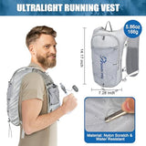 Running Hydration Vest for Women Men, Lightweight Adjustable Hydration Backpack with 1.5L Water Bladder Bag for Hiking, Trail, Running, Marathons, Cycling