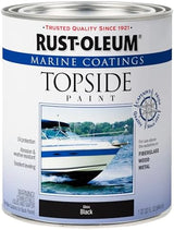 Rust-Oleum, Black, 207006 Marine Topside Paint, 1-Quart, 32 Fl Oz (Pack of 1)