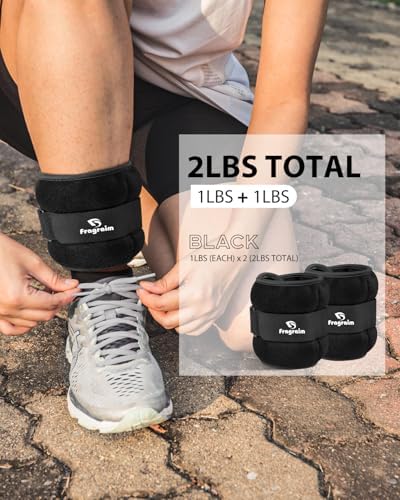Ankle Weights, 1/2/3/4/6/8/10 LBS 1 Pair Wrist Leg Arm Weights for Women, Kids and Men, Comfortable and Soft, Perfect for Dancing, Running, Walking, Fitness, Workout, Physical Therapy