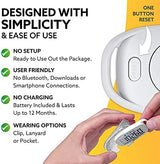 3DFitBud Simple Step Counter Walking 3D Pedometer from 3DActive with Clip & Lanyard - A420S