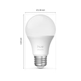 Philips Hue Essential Smart LED A19 Bulb 4-Pack, White and Color Ambiance, E26, 7.2W, 2200K-6500K, 800 Lumens, Dimmable LED Bulbs, Works with Alexa, Google Assistant, Apple Home