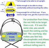 Instant Pop up Screen Tent for Camping, Noseeum Netting has Finer Mesh Than a Mosquito Net (Tarp Floor)