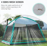 Screen House Room 11x11 Ft Mesh Net Tent Canopy Shelter Gazebo, Easy Setup & Waterproof & Sunshade, Suitable for Camping Trip, Backyard, Beach, Picnic
