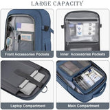 Travel Backpack, Carry-on Backpack for Men Women, Travel Backpack Carry on Flight Approved, 40L Personal Item Backpack Personal Item Backpack Bag, Travel Essentials, Dark Blue