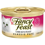 Purina Fancy Feast Chicken Classic Pate Wet Cat Food, Pack of 24, 3 oz Cans