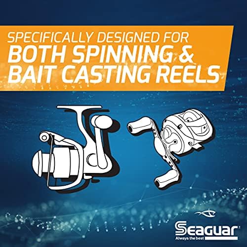 Seaguar InvizX Multi-Species Fishing Line for Casting, Live Bait, Freshwater, 100% Fluorocarbon, Clear, Multiple Sizes