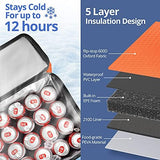 Maelstrom Soft Cooler Bag,Collapsible Soft Sided Cooler,24/30/60/75 Cans Beach Cooler,Ice Chest,Large Leakproof Camping Cooler,Portable Travel Cooler for Grocery Shopping,Camping,Road Trips