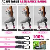 Ankle Resistance Bands with Cuffs, Ankle Bands for Working Out, Ankle Resistance Band for Leg, Booty Workout Equipment for Kickbacks Hip Fitness Training, Exercise Bands for Butt Lift Women