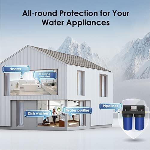 Waterdrop Whole House Water Filter, Carbon Filter, Reduce Iron & Manganese Filter Cartridge, Replacement for GE GXWH40L, FXHTC, Ispring, Culligan® RFC-BBSA, Whirlpool®, Any 10" x 4.5" System, 5 Micron