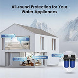 Waterdrop Whole House Water Filter, Carbon Filter, Reduce Iron & Manganese Filter Cartridge, Replacement for GE GXWH40L, FXHTC, Ispring, Culligan® RFC-BBSA, Whirlpool®, Any 10" x 4.5" System, 5 Micron