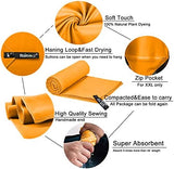 Rainleaf Microfiber Towel Perfect Travel & Gym & Camping Towel. Quick Dry - Super Absorbent - Ultra Compact - Lightweight. Suitable for Trip, Beach, Shower, Backpacking, Pool