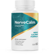 NerveCalm – Natural Calm Supplement | Herbal Blend with Passion Flower, Prickly Pear & California Poppy | Vegan Capsules, Non-GMO, 1 Month Supply | Made in USA