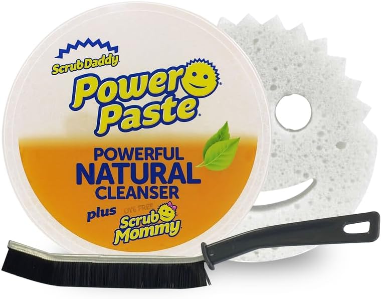 Power Paste Natural Cleaner Bundle, Includes Power Paste With Flexible Brush for Hard to Reach Cleaning Projects