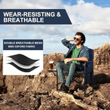 Directors Chair, Camping Chairs for Adults, Heavy Duty Side Table, Lawn Chairs with Side Pockets Carry Straps