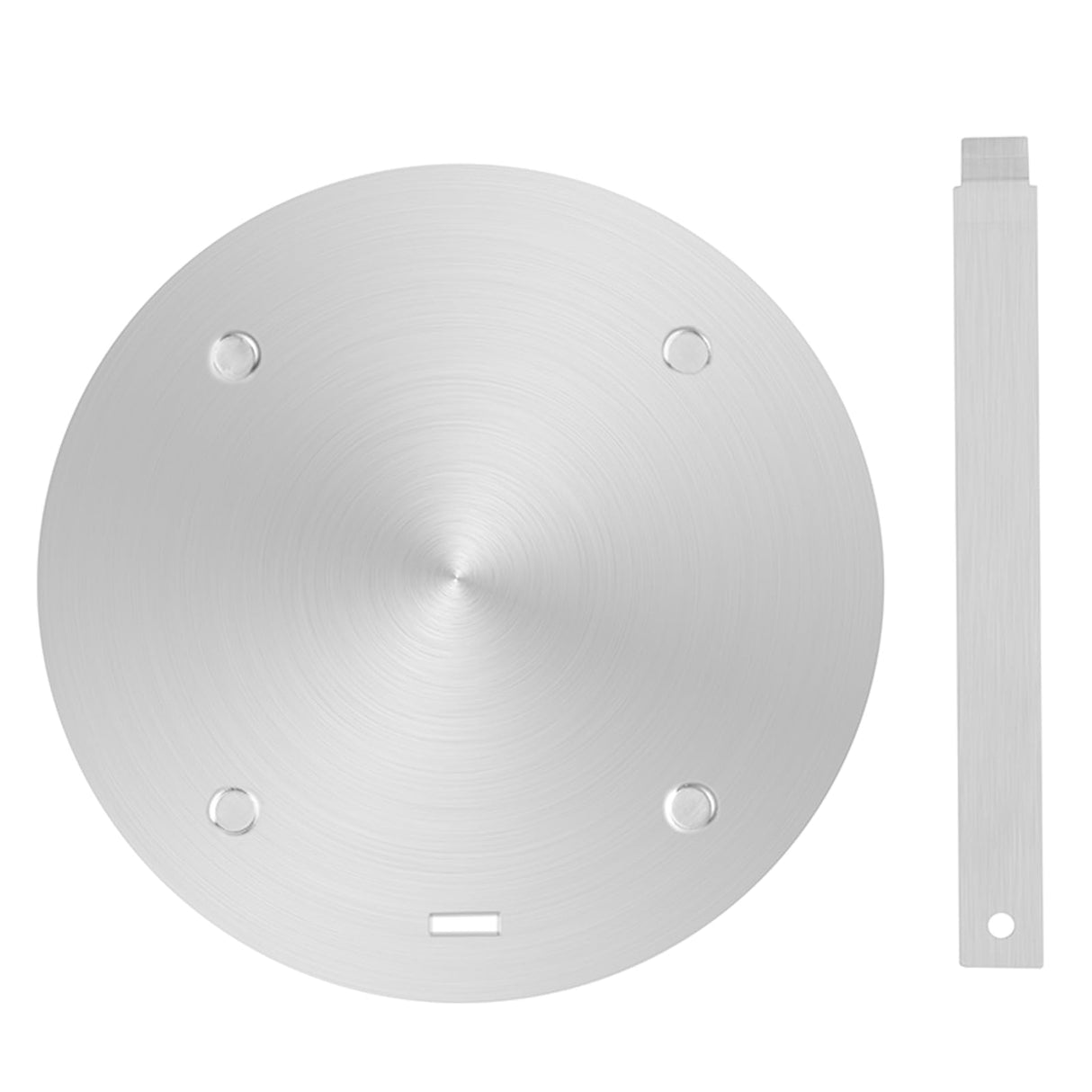 9.45Inch Heat Diffuser Plates for Gas Electric Stoves, Flygragon Stainless Steel Cooking Induction Adapter Plate for Glass Cooktop, Detachable Handle Induction Cooktop Converter Plate