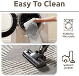 PADOOR 15PC Stair-Treads Non Slip, 3D Peel and Stick Stair Treads for Wooden Steps Indoor, Stair-Carpet Treads Washable Reusable Adhesive Stair-Runner Rugs for Kids and Dogs 8"x30" Grey