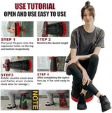 2PCS Upgraded Collapsible Stool Thickened Set, Portable Stool Folding Stools, Foldable Chair for Camping Fishing Hiking BBQ and Outdoor Activities - Max 400lbs（Red）