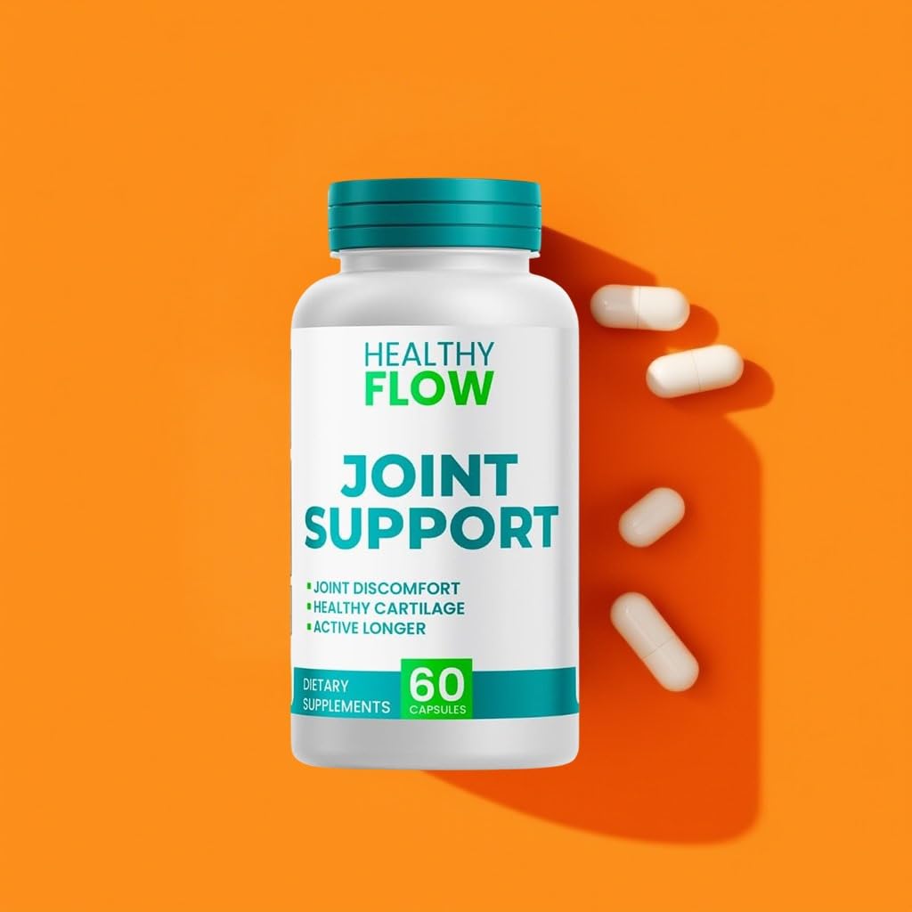(1 Pack) Healthy Flow Joint Support Capsules - All Natural Advanced Supplement - Official Healthyflow Pills for Daily Lifestyle (60 Capsules)