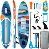 Niphean Inflatable Stand Up Paddle Board with SUP Accessories, Anti-Slip EVA Deck, 10’6’’ Inflatable Paddle Boards for Adults & Youth of All Skill Levels