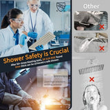 SR SUN RISE Shower Faucet Set Bathroom Square Rain Shower Head with Handheld Spray Wall Mounted Rainfall Shower Fixtures Brushed Nickel Shower Faucet Trim Repair Kits (Contain Shower Valve)10 Inches