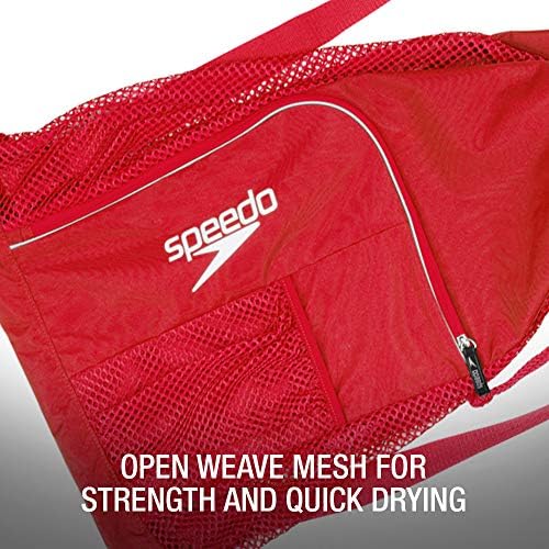 Speedo Unisex-Adult Drawstring Deluxe Ventilator Mesh Equipment Bag