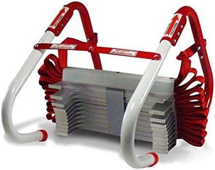 Kidde Fire Escape Ladder, 3-Story Rope Ladder, Extends to 25-Feet, Anti-Slip Rungs