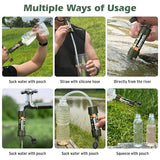 Personal Straw Water Purifier - Mini Water Filtration System, Straw Water Purification System, Portable Water Filter - Outdoor Emergency and Survival Gear for Hiking, Camping Accessories and Travel