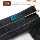 Yotache Adjustable Magnetic Screen Door Fit Doors Size Width 29"-33" Height 79"-81", Reinforced Fiberglass Mesh with Full Frame Hook&Loop Strip, Black