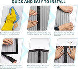 Titan Mall Magnetic Screen Door 72x80, Self Sealing, Heavy Duty Door Screen Magnetic Closure - Keep Bugs Out, Retractable Screen Door Mesh - Pet and Kid Friendly, Hands Free Mesh
