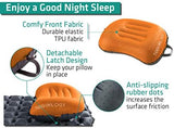TREKOLOGY Ultralight Inflatable Camping Travel Pillow - ALUFT 2.0 Compressible, Compact, Comfortable, Ergonomic Inflating Pillows for Neck & Lumbar Support While Camp, Hiking, Backpacking