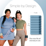 Bala Bangles Wrist & Ankle Weights for Women & Men - Adjustable Silicone Weighted Bracelet Set for Gym, Yoga, Pilates, Cardio & Strength Training - Wearable Arm & Leg Workout Weights