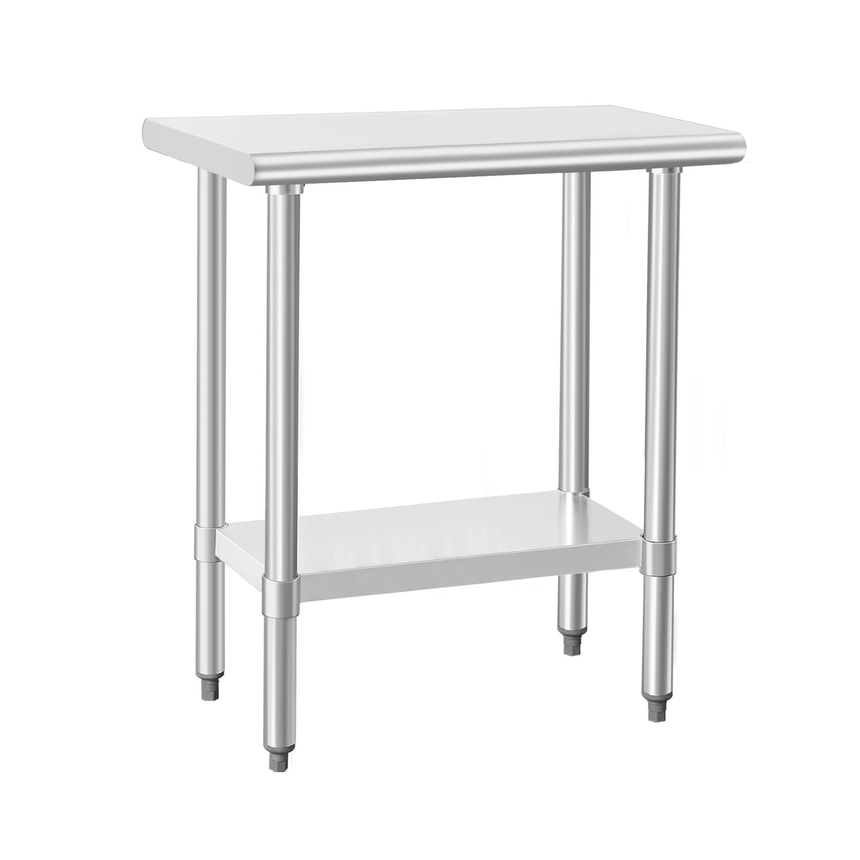 HARDURA Stainless Steel Work Table Commercial 18×30 Inches Kitchen Prep Table and Heavy Duty Commercial Workbench NSF 430 with Undershelf and Galvanized Legs