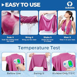 Sukeen Cooling Towels 6 Pack (40"x 12"), Neck and Face, Cool Sweat and Lightweight Breathable Towels for Hot Weather, Yoga, Sports, Workout, Running, Gym, Camping, Fitness