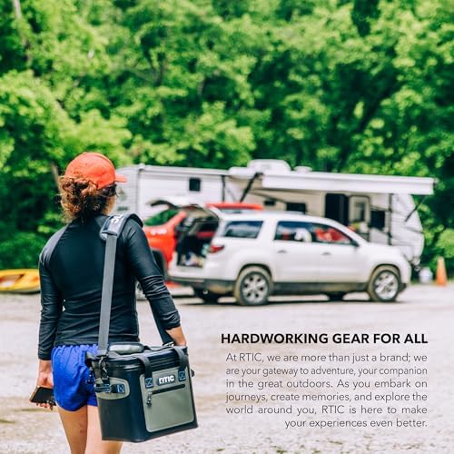 RTIC Refreezable Reusable Cooler Ice Packs Cold Ice Chest Pack Long-Lasting Break-Resistant for Food, Drink, Travel and Storage, 2 Pack