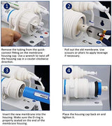 Membrane Solutions 100 GPD RO Membrane, Reverse Osmosis Membrane Element 11.75" x 1.75" Water Filter Replacement for Undersink Home Drinking RO Water Filtration System