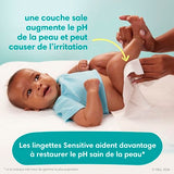 Pampers Baby Wipes, Sensitive, Water Based Wipe, Clinically Proven, Hypoallergenic, and Unscented for Babies, 1008 Wipes Total (12 Flip-Top Packs)