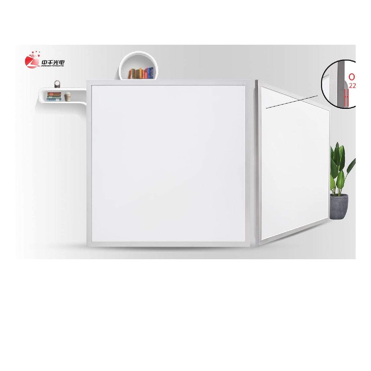 Go Bathrooms Office LED Ceiling Panel Light | 30W Backlit | Square Panel Light | Home Office Industrial Use | Pack of 1