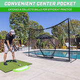 GoSports Golf Practice Hitting Net - Choose Between Huge 10 x7 ft or 7 x7 ft Nets -Personal Driving Range for Indoor or Outdoor Use - Designed by Golfers for Golfers
