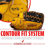 Franklin Sports Baseball + Softball Gloves - Field Master Adult + Youth Baseball + Softball Gloves - Right Hand + Left Hand Gloves - Infield + Outfield Mitts - Multiple Sizes + Colors