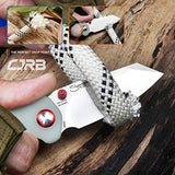 CJRB Maileah Pocket Knife with 2.39’’ AR-RPM9 Powder Steel Blade Folding Knife with G10 Handle Tactical Knife EDC Knife Pocket Knife for Men Ideal for Outdoor Survival Camping Hunting, 1918 Natural Green