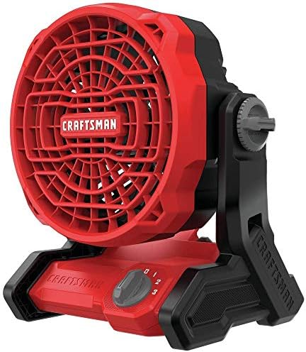 CRAFTSMAN 20V MAX* Cordless Fan, Tool Only (CMCE001B), Red