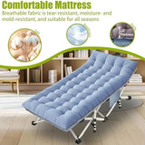 XXL Camping Cots Oversize Cots for Adults Extra Large Cots for Sleeping with Mattress Heavy Duty Camping Bed with Carry Bag Folding Cot for Hiking Camping Indoor Office Nap Vacation Easy to Set up