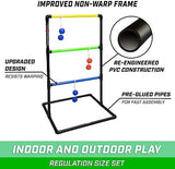GoSports Ladder Toss Indoor & Outdoor Game Set with 6 Soft Rubber Bolo Balls and Travel Carrying Case - Choose Pro or Classic