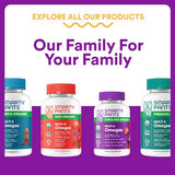 SmartyPants Toddler Multivitamin Gummies - Improved Formula: Omega 3 (DHA/EPA), Vitamins D3, C, Vitamin B12, B6, A, K & Zinc, Biotin, Gluten Free, Three Fruit Flavors, 60 Count (30 Day Supply)