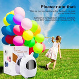 Electric Balloon Pump, Portable Dual Nozzle Electric Balloon Blower Pump, Electric Balloon Inflator for Decoration, Party Wedding Graduation (110V 600W) (White)