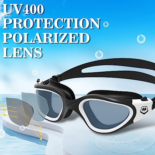 WIN.MAX Polarized Swimming Goggles Swim Pool Goggles Anti Fog Anti UV No Leakage Clear Vision for Men Women Adults Teenagers