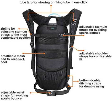 Bike Backpack Small Mountain Biking Backpack Lightweight 6l Daypack - MTB Cycling,Hiking,Skiing,Snow Bicycle,Snowboard