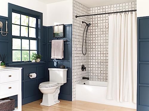 Moen Engage Magnetix Matte Black Eco-Performance 3.5-Inch Six-Function Detachable Handheld Showerhead with Magnetic Docking System, 26100EPBL